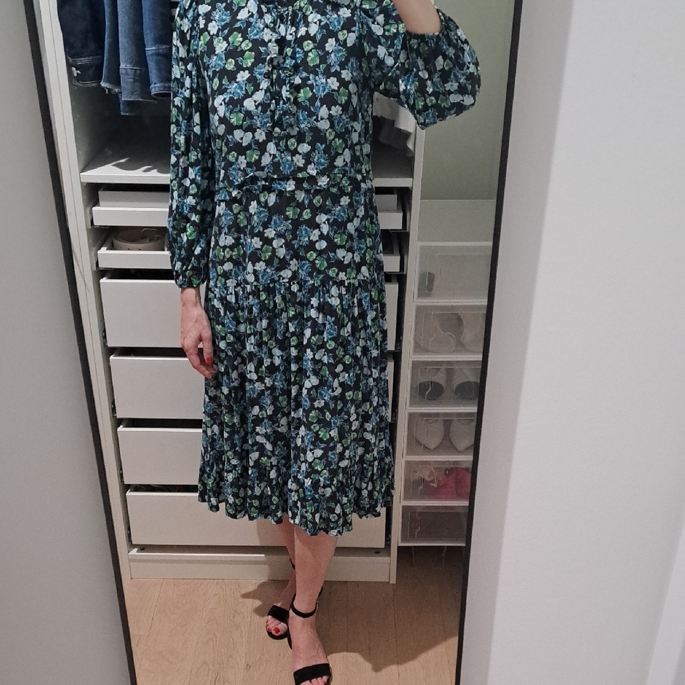 Floral Blue Dress